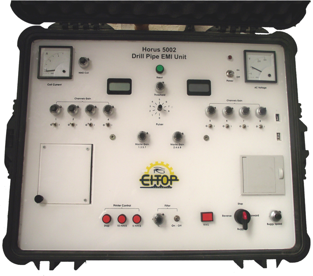 horus 5002 eitop emi drill pipe ndt inspection tubular horus 5002 octg asnt tc 1a training certification drilling refacing bha coil buggy electromagnetic inspection horus 5001 horus 5003 emi ii