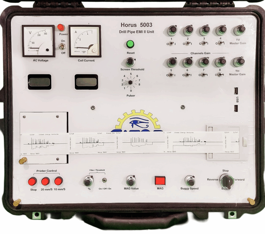 horus 5003 eitop emi drill pipe ndt inspection tubular horus 5002 octg asnt tc 1a training certification drilling refacing bha coil buggy electromagnetic inspection horus 5001 horus 5003 emi ii
