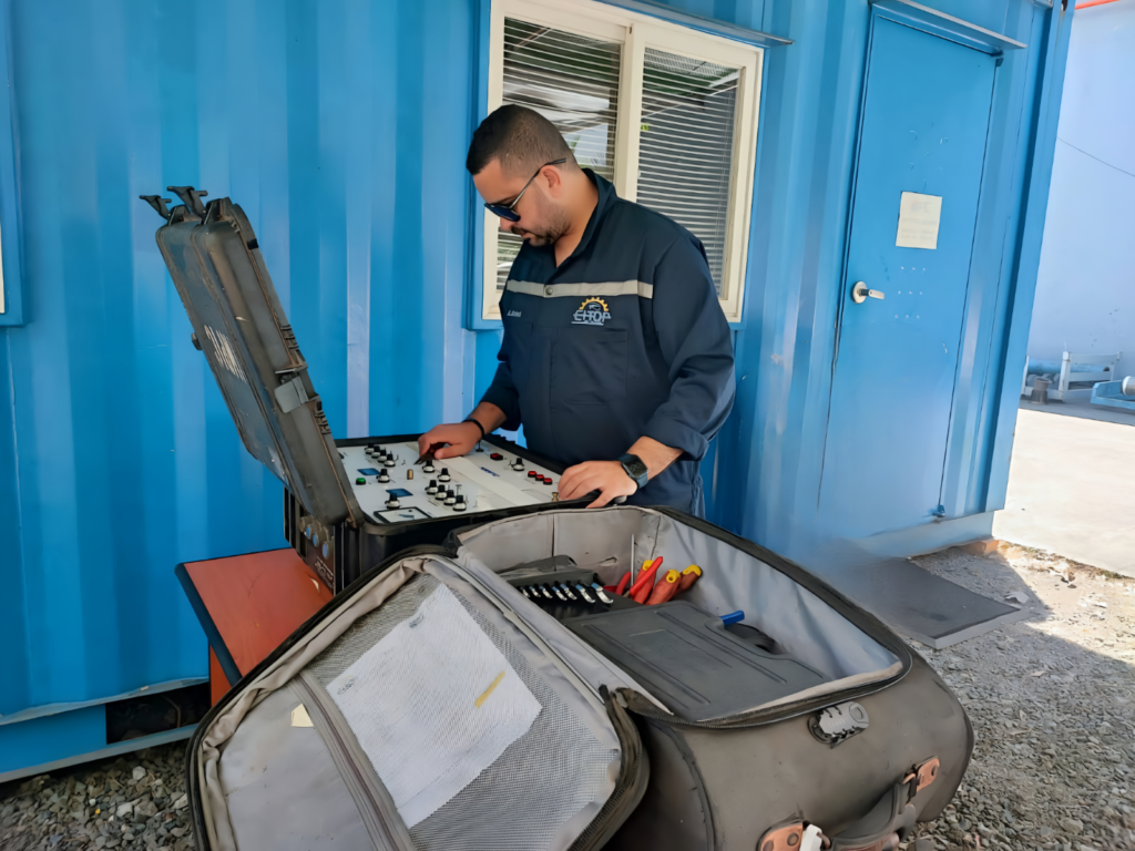 maintenance eitop emi drill pipe ndt inspection tubular horus 5002 octg training drilling refacing bha coil buggy electromagnetic inspection horus 5001 horus 5003 emi ii shooting coil od gauge